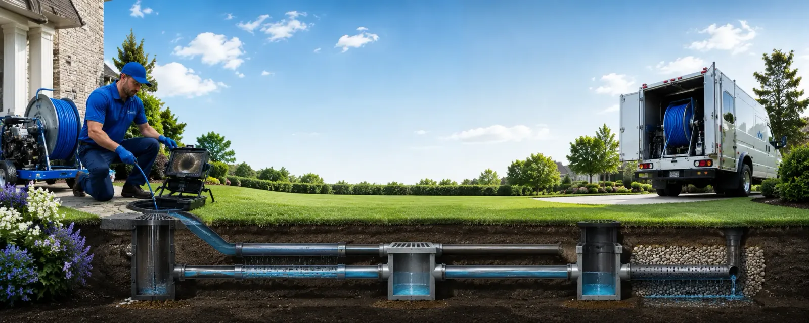 Outdoor drain cleaning information for Berclair, TX